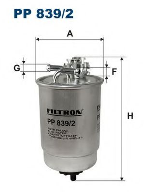 FILTRON - PP839/2 - Топливный фильтр (Система подачи топлива)