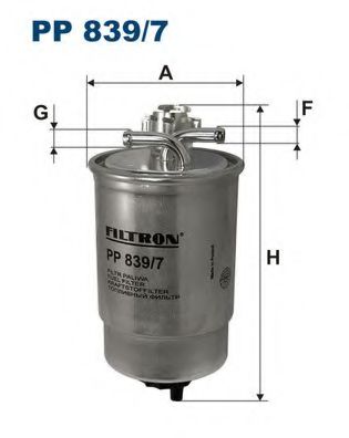 FILTRON - PP839/7 - Топливный фильтр (Система подачи топлива)