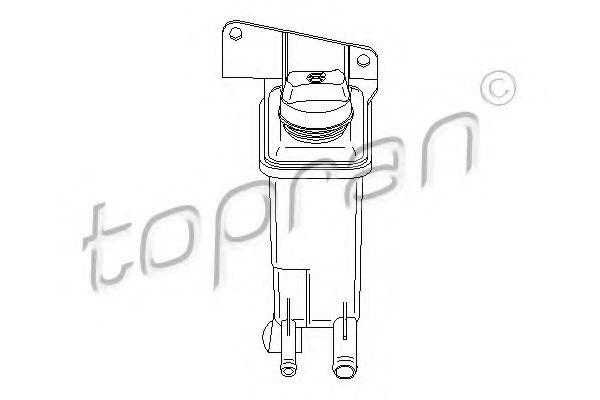 TOPRAN - 110 689 - Компенсационный бак, гидравлического масла услителя руля (Рулевое управление)