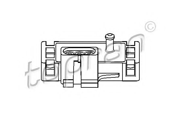 TOPRAN - 206 952 - Датчик, давление во впускной трубе (Приготовление смеси)