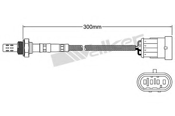 WALKER PRODUCTS - 250-24190 - Лямбда-зонд (Приготовление смеси)