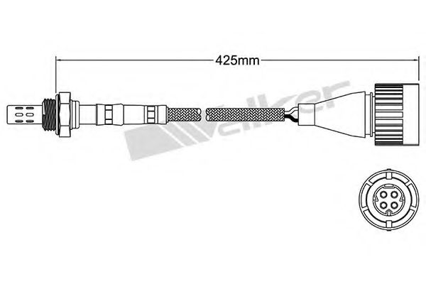 WALKER PRODUCTS - 250-24607 - Лямбда-зонд (Приготовление смеси)