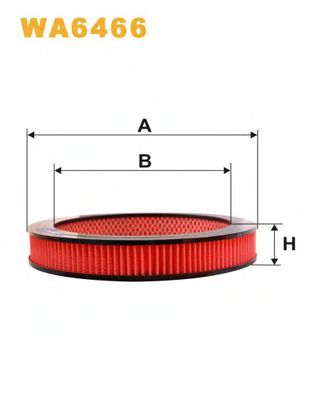 WIX FILTERS - WA6466 - Воздушный фильтр (Система подачи воздуха)