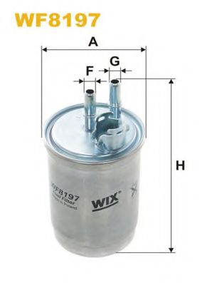 WIX FILTERS - WF8197 - Топливный фильтр (Система подачи топлива)