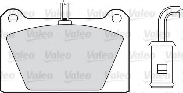 VALEO - 551003 - Комплект тормозных колодок, дисковый тормоз (Тормозная система)