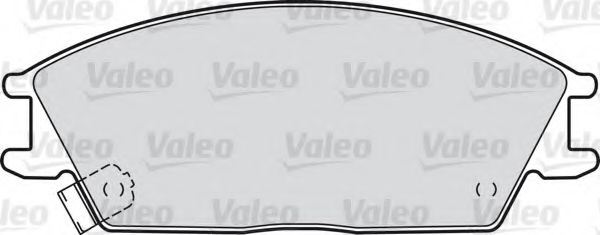 VALEO - 598052 - Комплект тормозных колодок, дисковый тормоз (Тормозная система)