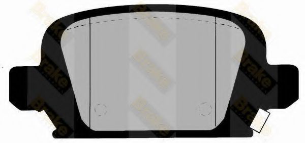 BRAKE ENGINEERING - PA1416 - Комплект тормозных колодок, дисковый тормоз (Тормозная система)