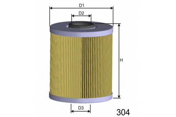 MISFAT - F106 - Топливный фильтр (Система подачи топлива)