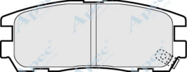 APEC BRAKING - PAD1047 - Комплект тормозных колодок, дисковый тормоз (Тормозная система)