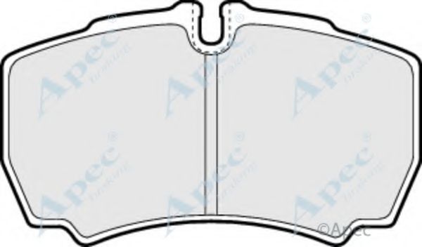 APEC BRAKING - PAD1277 - Комплект тормозных колодок, дисковый тормоз (Тормозная система)