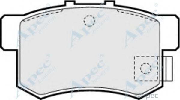 APEC BRAKING - PAD680 - Комплект тормозных колодок, дисковый тормоз (Тормозная система)