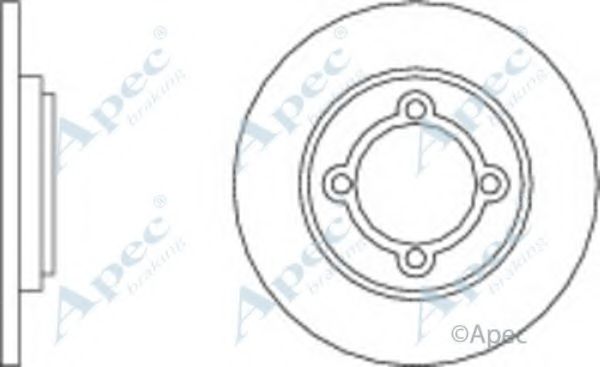 APEC BRAKING - DSK115 - Тормозной диск (Тормозная система)