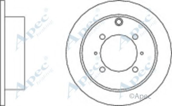 APEC BRAKING - DSK2045 - Тормозной диск (Тормозная система)