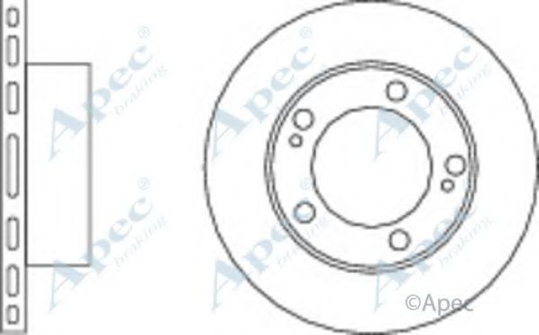 APEC BRAKING - DSK2728 - Тормозной диск (Тормозная система)