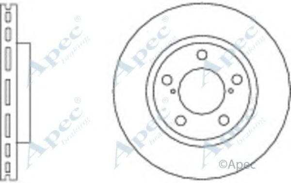 APEC BRAKING - DSK2749 - Тормозной диск (Тормозная система)