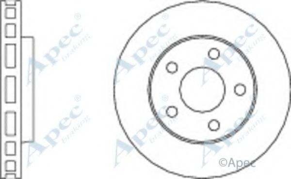 APEC BRAKING - DSK805 - Тормозной диск (Тормозная система)