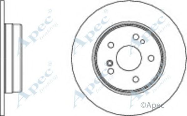 APEC BRAKING - DSK960 - Тормозной диск (Тормозная система)