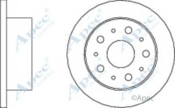 APEC BRAKING - DSK2625 - Тормозной диск (Тормозная система)