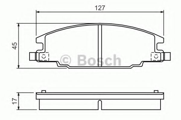 BOSCH - 0 986 460 960 - Комплект тормозных колодок, дисковый тормоз (Тормозная система)