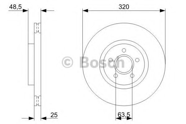 BOSCH - 0 986 479 310 - Тормозной диск (Тормозная система)