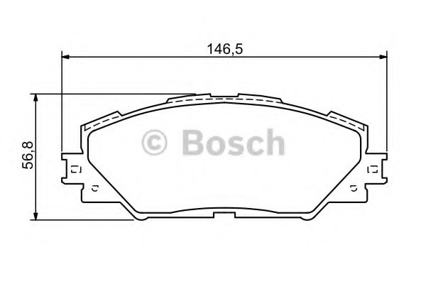 BOSCH - 0 986 494 174 - Комплект тормозных колодок, дисковый тормоз (Тормозная система)