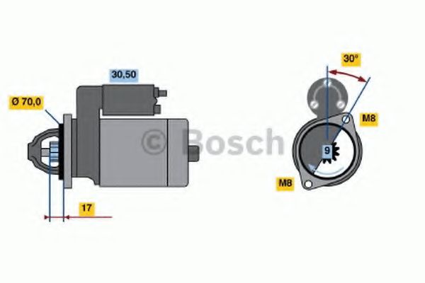 BOSCH - 0 986 022 151 - Стартер (Система стартера)