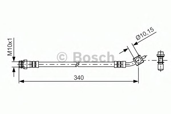 BOSCH - 1 987 481 423 - Тормозной шланг (Тормозная система)