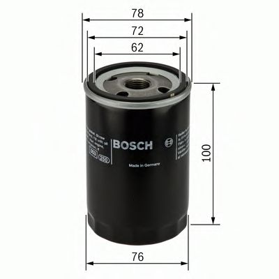 BOSCH - 0 451 103 232 - Масляный фильтр (Смазывание)