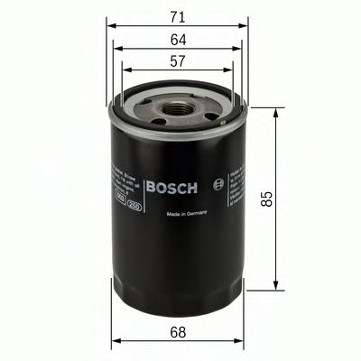 BOSCH - 0 451 103 272 - Масляный фильтр (Смазывание)