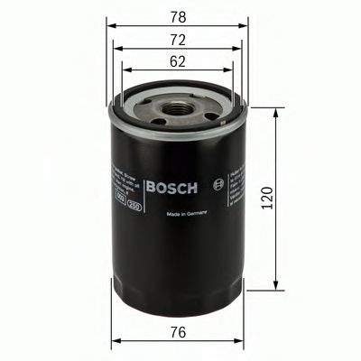 BOSCH - 0 451 103 344 - Масляный фильтр (Смазывание)