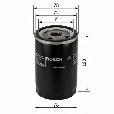 BOSCH - 0 451 103 369 - Масляный фильтр (Смазывание)
