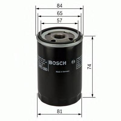 BOSCH - 0 986 452 016 - Масляный фильтр (Смазывание)