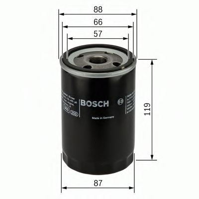 BOSCH - 0 986 452 020 - Масляный фильтр (Смазывание)