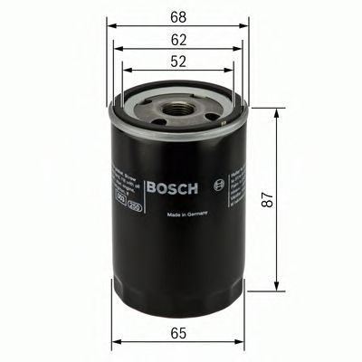 BOSCH - 0 986 452 060 - Масляный фильтр (Смазывание)