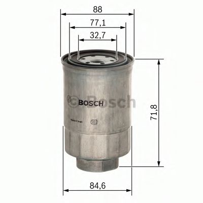 BOSCH - 1 457 434 201 - Топливный фильтр (Система подачи топлива)