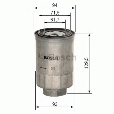 BOSCH - 1 457 434 453 - Топливный фильтр (Система подачи топлива)