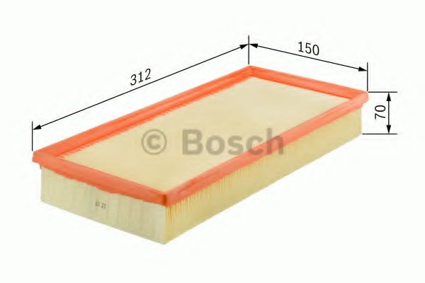 BOSCH - 1 457 433 060 - Воздушный фильтр (Система подачи воздуха)