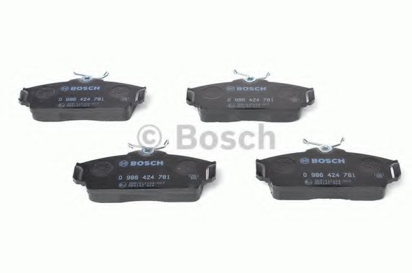 BOSCH - 0 986 424 781 - Комплект тормозных колодок, дисковый тормоз (Тормозная система)