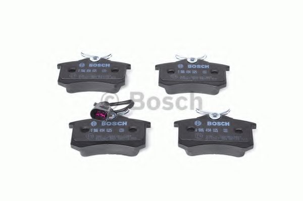 BOSCH - 0 986 494 025 - Комплект тормозных колодок, дисковый тормоз (Тормозная система)