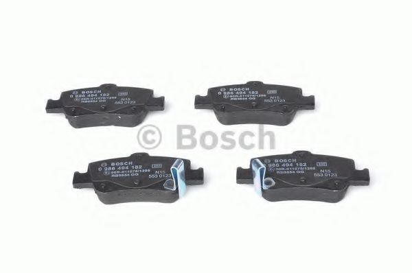 BOSCH - 0 986 494 182 - Комплект тормозных колодок, дисковый тормоз (Тормозная система)