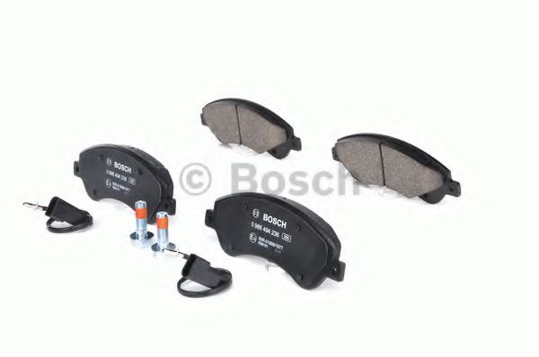 BOSCH - 0 986 494 236 - Комплект тормозных колодок, дисковый тормоз (Тормозная система)