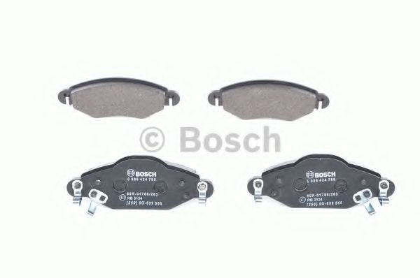 BOSCH - 0 986 424 788 - Комплект тормозных колодок, дисковый тормоз (Тормозная система)