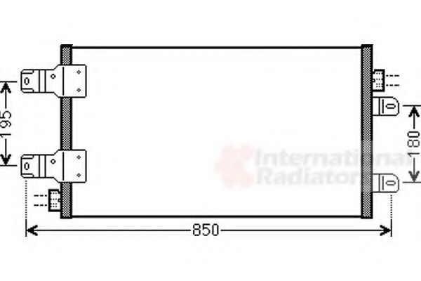 VAN WEZEL - 43005443 - Конденсатор, кондиционер (Кондиционер)