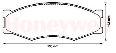 BENDIX - 572312B - Комплект тормозных колодок, дисковый тормоз