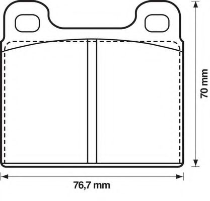 BENDIX - 571215B - Комплект тормозных колодок, дисковый тормоз