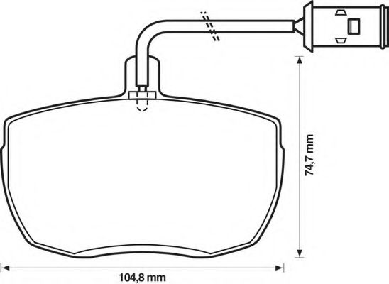 BENDIX - 571442B - Комплект тормозных колодок, дисковый тормоз