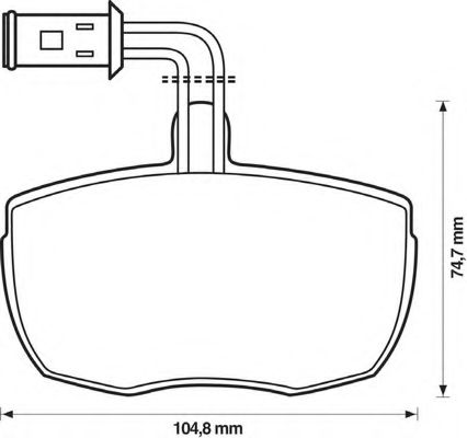 BENDIX - 571444B - Комплект тормозных колодок, дисковый тормоз