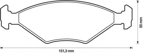 BENDIX - 571448X - Комплект тормозных колодок, дисковый тормоз