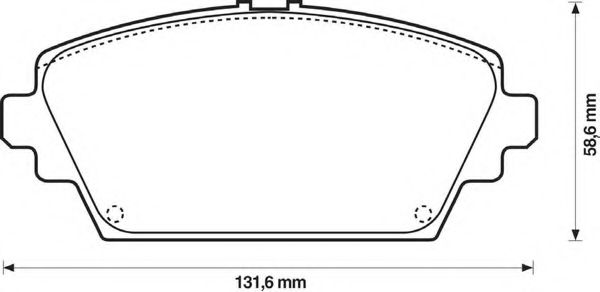 BENDIX - 572428B - Комплект тормозных колодок, дисковый тормоз