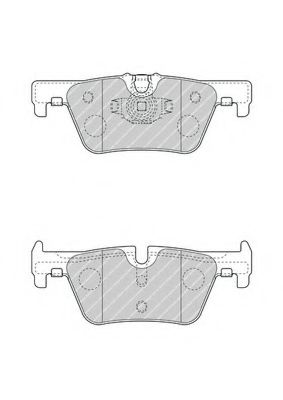FERODO - FDB4670 - Комплект тормозных колодок, дисковый тормоз (Тормозная система)
